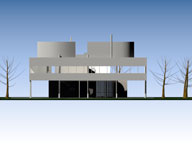 Villa Savoy 02, 3D-Molell Architektur
